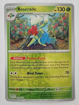 Roserade 009/162 Sv05: Temporal Forces Reverse Holo NM - Image 1 of 2