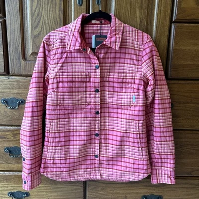 Camisa a presión aislada Stio Buckhorn para mujer pequeña rosa espinosa a cuadros Foto 1 de 4