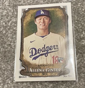 Yoshinobu Yamamoto 2024 Topps Allen & Ginter Baseball Rookie #201 LA Dodgers RC - Bild 1 von 2