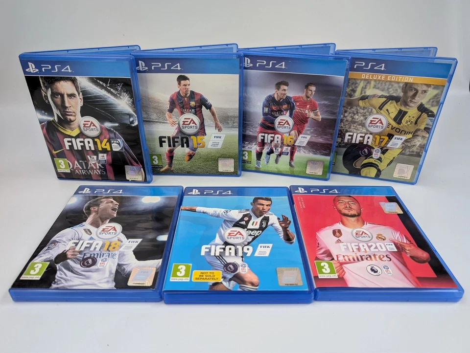 7 x PS4 FIFA Game Bundle - 14 15 16 17 18 19 20 - Sony Playstation 4 Football - Image 1 of 1