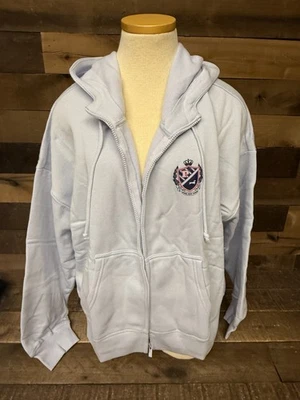 ⚡️Victoria's Secret PINK New York Academy Fleece Full Zip Hooded Jacket XL NEW⚡️ - Image 1 of 4