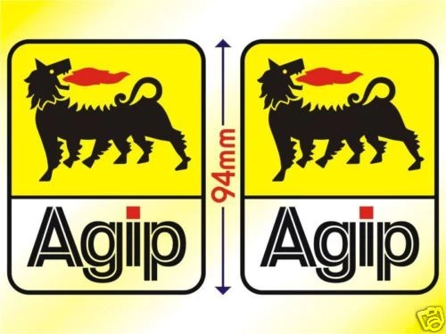 Par de calcomanías adhesivas Agip Ducati Cagiva Aprillia 94 mm Foto 1 de 1
