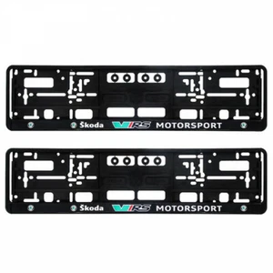 Skoda WRC VRS | Number Plate Surrounds | [2 ONLY] - Imagen 1 de 1