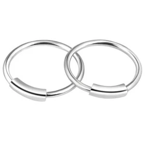 2PCS Surgical Steel Septum Clicker 20G Nose Hoop Ring Ear Cartilage Rings - Picture 1 of 12