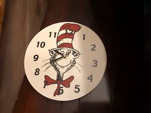 Trend Lab Cat In The Hat Circular Wall Clock 11" -Used - Picture 1 of 3