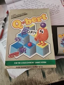 Colecovision Q*Bert Qbert (1983 Parker Brothers) With Booklet Manuel - Picture 1 of 3