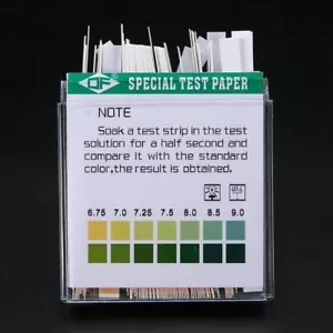 100 Stück Indikatorpapier Teststreifen Säure Base Streifen Testpapier PH 4.5-9.0 - Bild 1 von 4