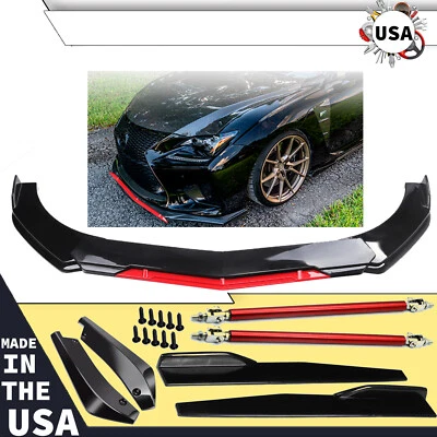 For Lexus IS350 GS350 Front Bumper Lip Splitter Spoiler Body Kit Side-Skirt Foto 1 de 4