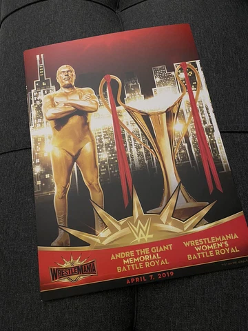 WRESTLEMANIA 35 ANDRE THE GIANT MEMORIAL BATTLE ROYAL Print Cover
