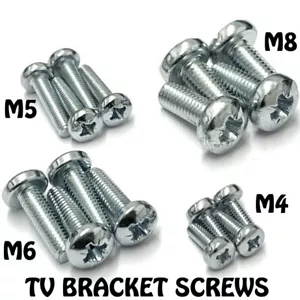 SAMSUNG LCD & PLASMA TV SCREEN WALL MOUNTING BRACKET STAND SCREWS M4,5,6,8 - Picture 1 of 1