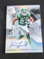 2021 UPPER DECK CFL SP GAME USED KIENAN LAFRANCE A-KL AUTO AUTOGRPAH