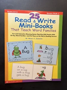25 Lesen und Schreiben von Mini-Büchern, die Wortfamilien lehren, Taschenbuch von Sanders,... - Bild 1 von 2