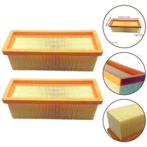 2x Flachfalten Filter für Kärcher A 2701 K 3001, NT 181 PROFI, SE 2001, SE 3001 - Bild 1 von 6