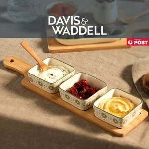 DAVIS & WADDELL VALENCIA TAPAS 7PCS SET SQUARE Tray Spoon Bowl with Gith Box - Picture 1 of 9