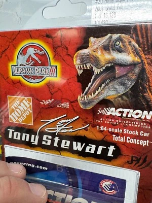 2001 Tony Stewart #20 Home Depot Jurassic Park Diecast 1/64 - Image 1 of 4