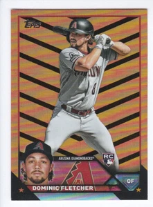 2023 Topps Update Series #US32 DOMINIC FLETCHER RC Rookie Card ORANGE & BLACK - Picture 1 of 3