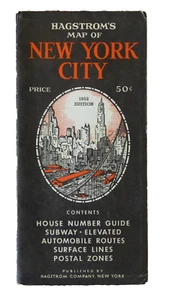 Vintage Hagstroms Karte von New York City 1952 - Bild 1 von 5