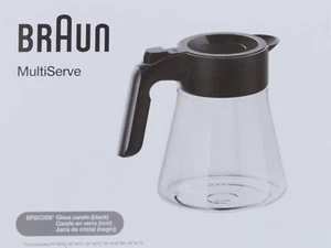 NEU!! Braun Glaskaraffe mit Deckel 10 Tassen MultiServe KF901 KF9150 Kaffeemaschine - Bild 1 von 2