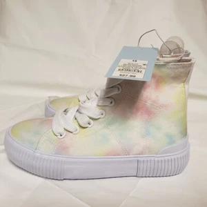 Krawatte Dye Pastell Mädchen High Top Spitze und Reißverschluss Größe 13 Neu mit Etikett - Bild 1 von 5