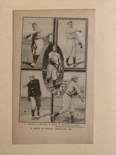 Boston Red Sox Harry Lord Smoky Joe Wood Larry Gardner 1909 Baseball 4X6 Picture