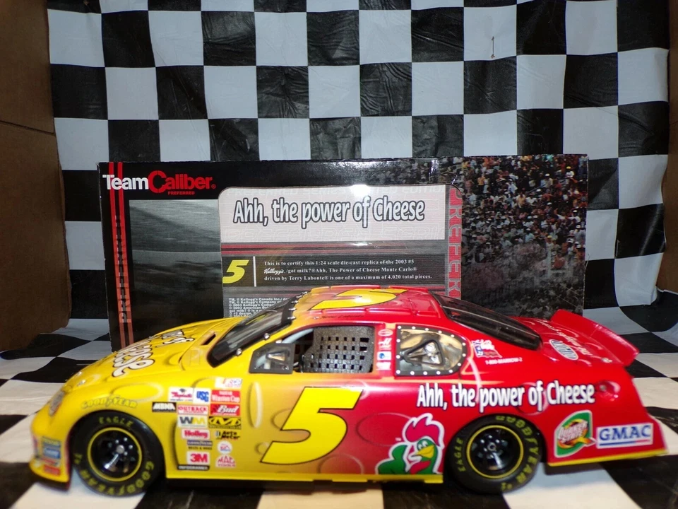 2003 Team Caliber Preferred #5 Terry Labonte Kellogs Got Milk Cheese 1 24 NASCAR