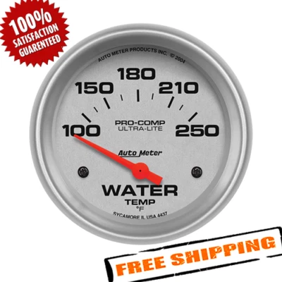 Auto Meter 4437 Ultra-Lite Electric Water Temperature Gauge, 2-5/8" - Image 1 of 3