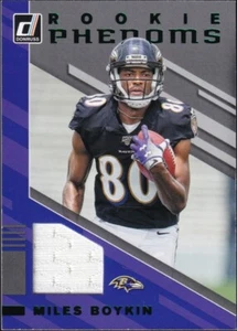 2019 Panini Donruss Rookie Phenoms Jersey Green #RPJ-30 - Miles Boykin - Picture 1 of 2