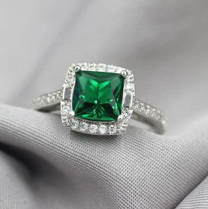HOT Jewelry 18k White Gold Plated Adjustable Cubic Zirconia CZ Women Ring Gift C - Picture 1 of 9