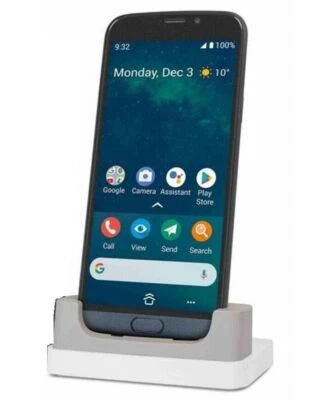  Doro 8050 Black - ANDROID Smartphone 13MP Camera / 5.7" Display.Unlocked Cradle - Image 1 of 4