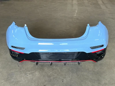 ⭐2019-2022 HYUNDAI VELOSTER N REAR BUMPER COVER LIGHT BLUE W/ LIGHTS OEM LOT2495 Foto 1 de 4