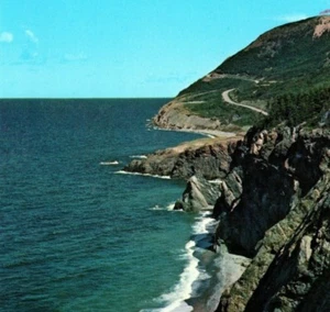 Old Scot Rock Cabot Trail Cape Breton Highlands Ntl Pk CA NS Vintage Postcard - Bild 1 von 4