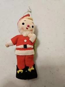Papá Noel de Navidad vintage con adorno de árbol de saco Japón - Imagen 1 de 5
