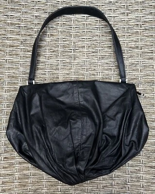 Vintage Jean Paul Gaultier 1999-2000 Maroquinerie Leather Black Clutch  - Image 1 of 4