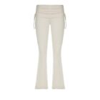 Women's High Waisted LaceUp Pants Slim Fit Solid Color Flared Trousers