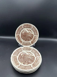 7-VTG Alfred Meakin Bread Plates Fair Winds Original USS Constitution 7" (#487) - Picture 1 of 4