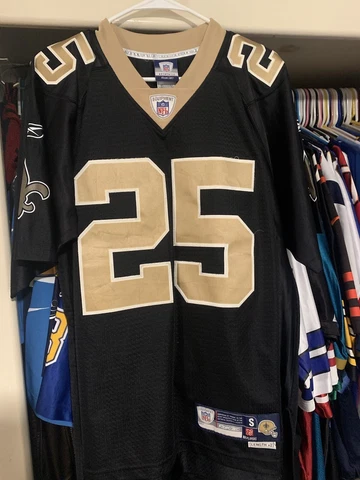 Reggie Bush New Orleans Saints Black Reebok Jersey Mens S Cover
