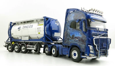 WSI 01-3435 Volvo FH04 XL 6x2 Truck Trailer 25ft Tank Container Ingo Dinges 1:50 - Image 1 of 4
