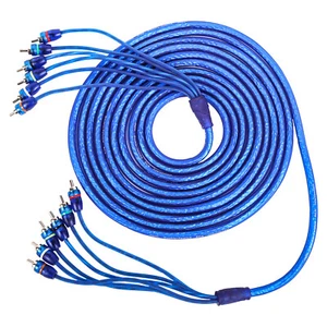 NEW SKAR AUDIO 17 FT 6-CHANNEL TWISTED PAIR AUDIOPHILE GRADE INTERCONNECT CABLE - Picture 1 of 4