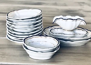 Antik Puppenservice Porzellan Tafelservice Essservice Puppenservice Geschirr - Bild 1 von 24