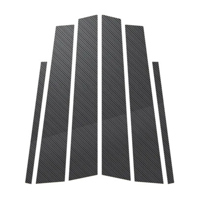 Fit Infiniti Q50 (V37) 2014-23 Carbon Fiber Pillar Posts Window Cover Kit Decal - Изображение 1 из 4