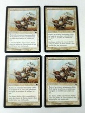 Mtg magic playset 4x strike emergency unified strike carnage vf condition exc