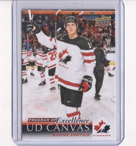 2018-19 Upper Deck Series 2 Canvas Program of Excellence C262 Maxime Comtois - Picture 1 of 2