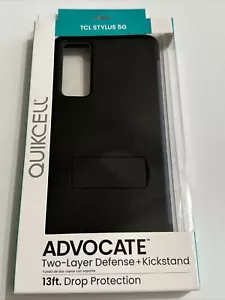 Custodia cavalletto QUIKCELL GrandAdvocate per TCL Stylus 5G - nero acciaio - Foto 1 di 5