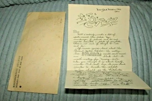 RARE 1940 WORLD'S FAIR NEW YORK WESTINGHOUSE FORM LETTER FOLKSY GRAPHICS - Picture 1 of 9
