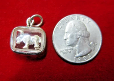 Tiny Silver Goat Pendant Chinese Zodiac Miniature Animal Charm Jewelry Figurine - Изображение 1 из 4