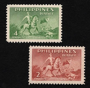 OPC 1949 Philippinen General Gregorio del Pilar Satz Sc#535-6 postfrisch 49996a - Bild 1 von 1
