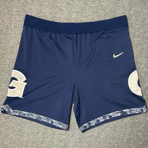 VTG 90s Nike Iverson Georgetown Hoyas Authentic Athletic Blue Shorts Size 38 - Picture 1 of 6