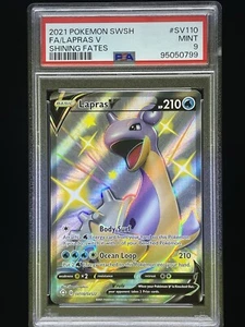 Pokémon 2021 SWSH LAPRAS V SV 110 PSA 9 MINT - Picture 1 of 2