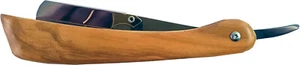Cuchilla de afeitar Hans Baier cuchillo de hoja intercambiable madera de olivo - Imagen 1 de 3