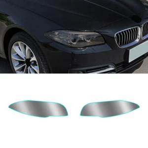 Headlight TPU Film Protector Sheet Sticker Pre-Cut Shape For BMW 5 Series F10 - Picture 1 of 8